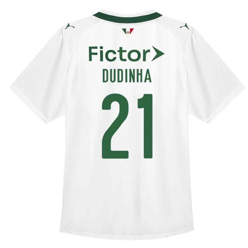DanxenキッズDudinha#21緑白アウェイシャツ2026/27ジャージーユニフォーム