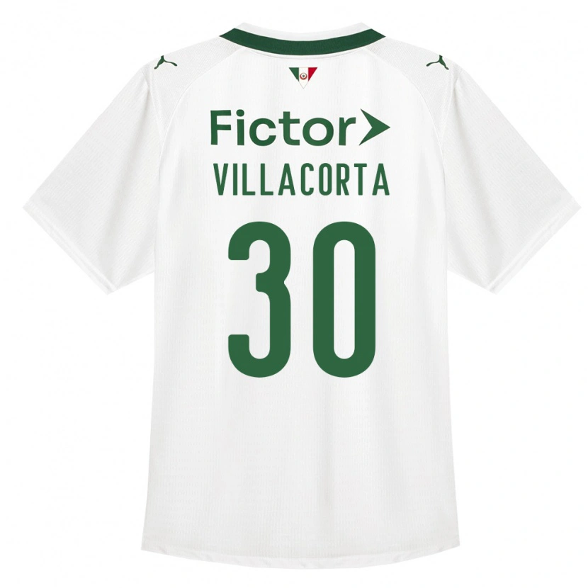 DanxenキッズRodrigo Villacorta#30緑白アウェイシャツ2026/27ジャージーユニフォーム