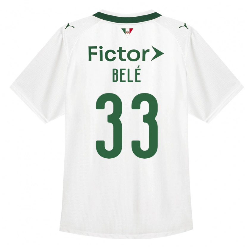 DanxenキッズErick Belé#33緑白アウェイシャツ2026/27ジャージーユニフォーム