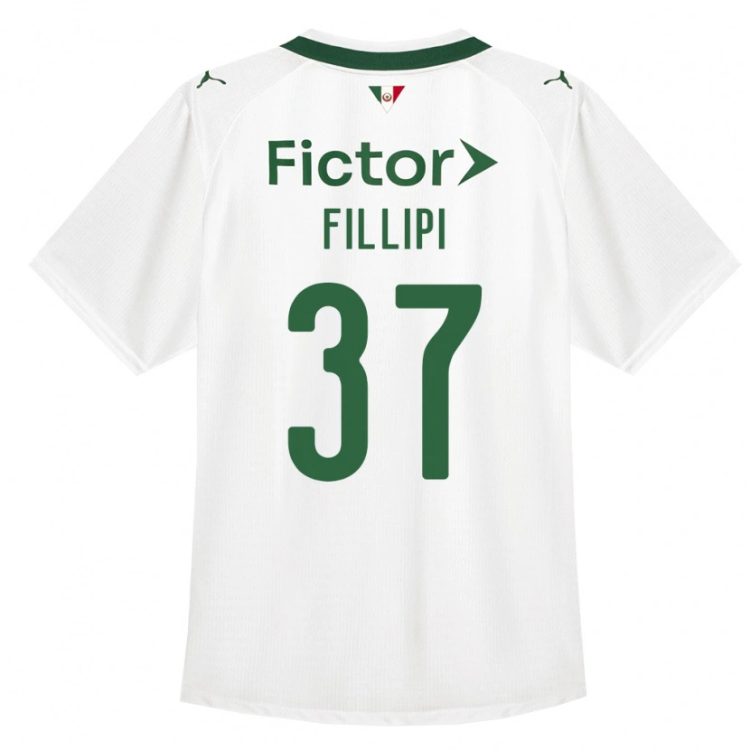 DanxenキッズRiquelme Fillipi#37緑白アウェイシャツ2026/27ジャージーユニフォーム