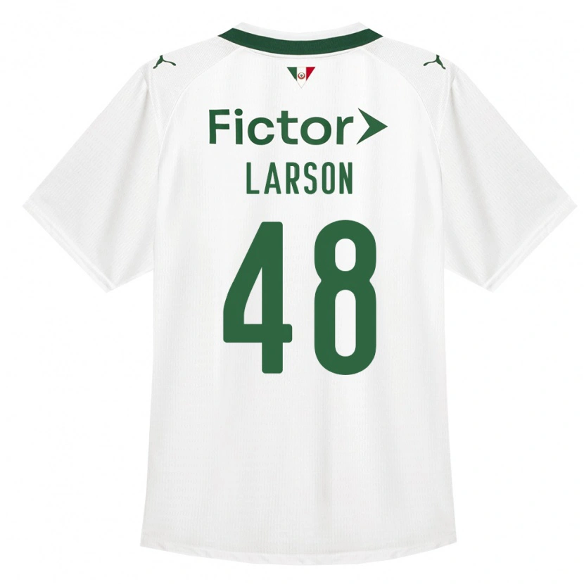 DanxenキッズLarson#48緑白アウェイシャツ2026/27ジャージーユニフォーム