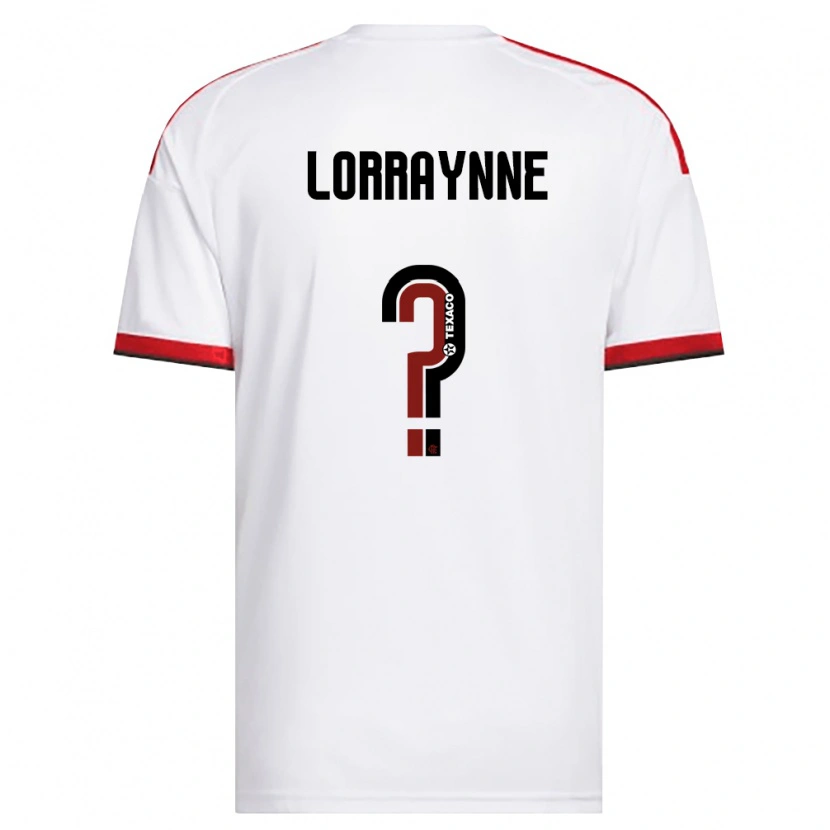 DanxenキッズLorraynne#0白赤黒アウェイシャツ2026/27ジャージーユニフォーム
