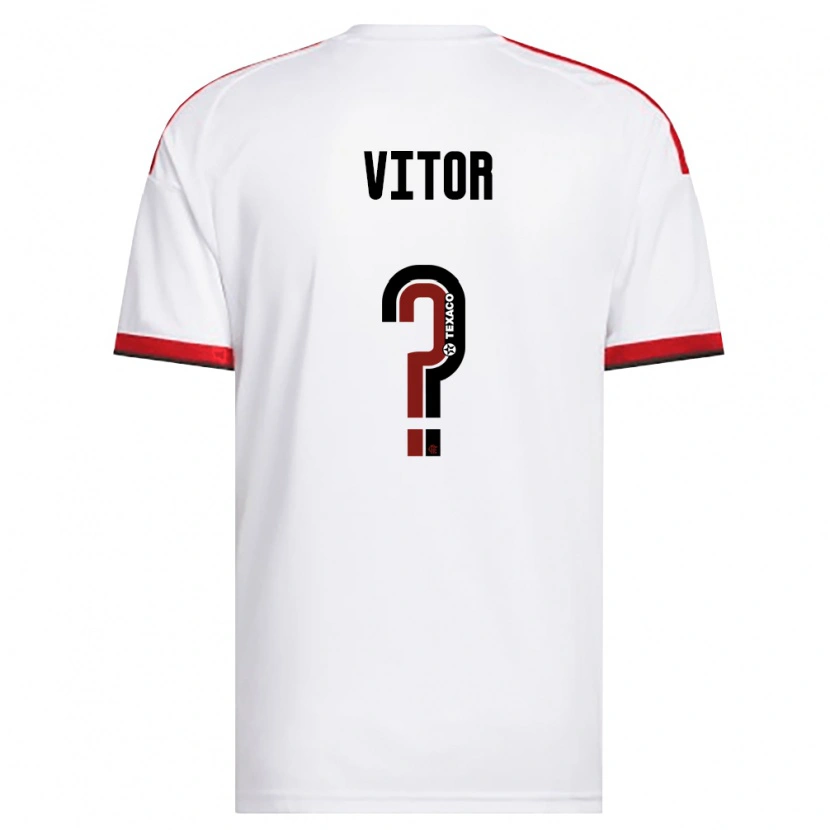 DanxenキッズJoão Vitor#0白赤黒アウェイシャツ2026/27ジャージーユニフォーム