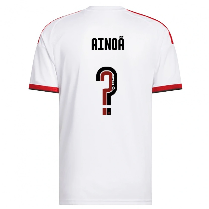 DanxenキッズAinoã#0白赤黒アウェイシャツ2026/27ジャージーユニフォーム