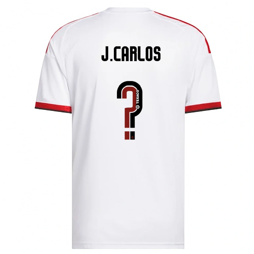 DanxenキッズJean Carlos#0白赤黒アウェイシャツ2026/27ジャージーユニフォーム