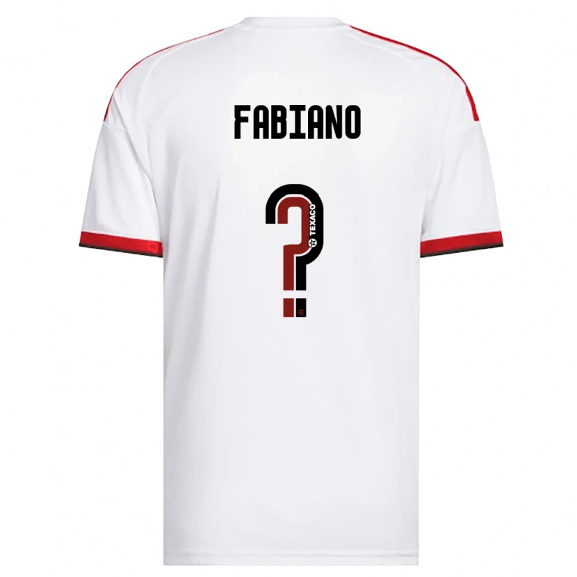 DanxenキッズFabiano#0白赤黒アウェイシャツ2026/27ジャージーユニフォーム
