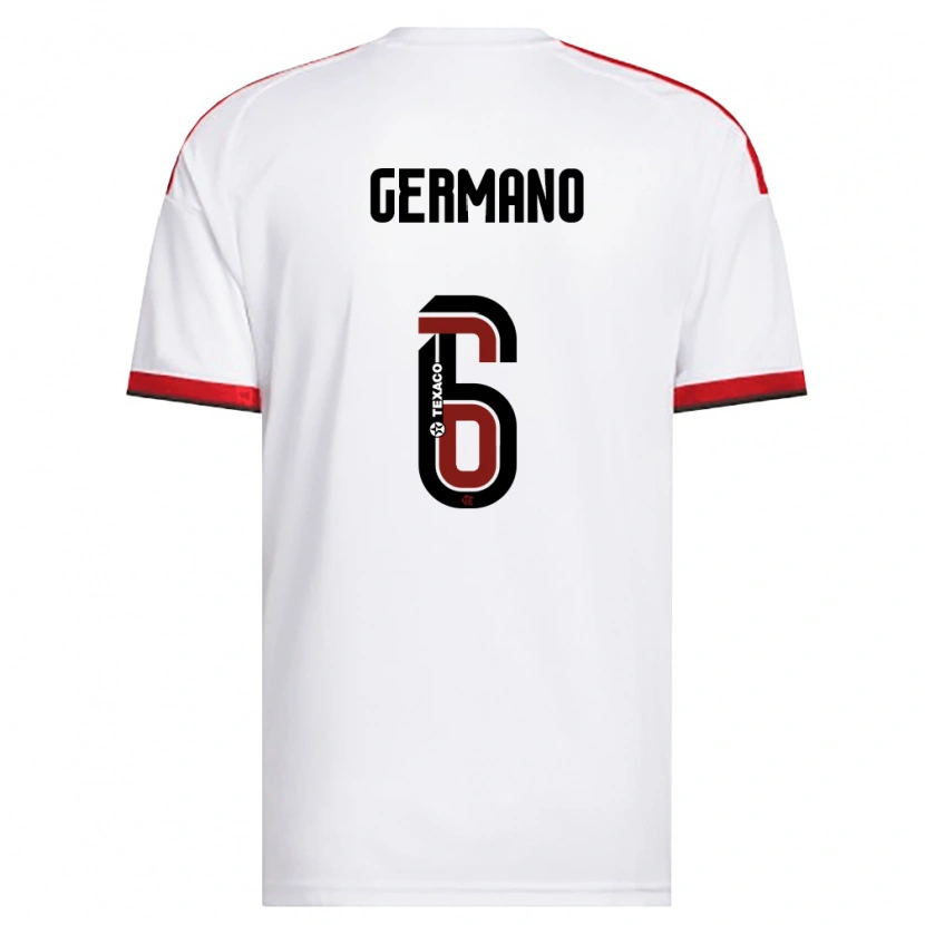 DanxenキッズGermano#6白赤黒アウェイシャツ2026/27ジャージーユニフォーム