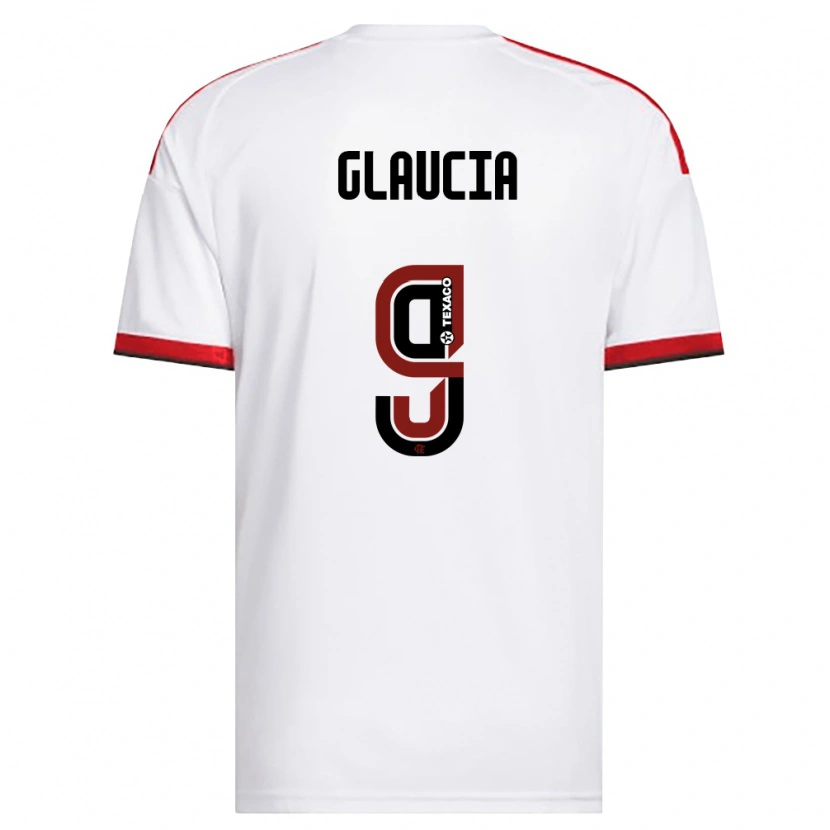 DanxenキッズGlaucia#9白赤黒アウェイシャツ2026/27ジャージーユニフォーム