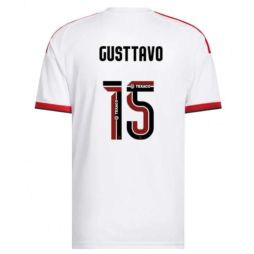 DanxenキッズGusttavo Sousa#15白赤黒アウェイシャツ2026/27ジャージーユニフォーム