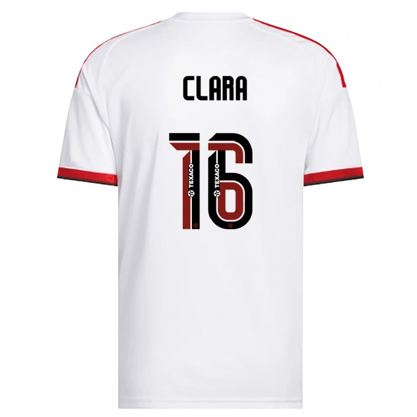 DanxenキッズAna Clara#16白赤黒アウェイシャツ2026/27ジャージーユニフォーム