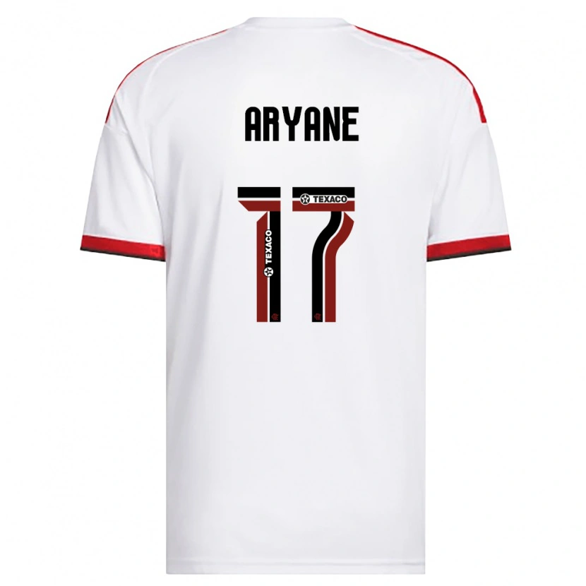 DanxenキッズAryane#17白赤黒アウェイシャツ2026/27ジャージーユニフォーム