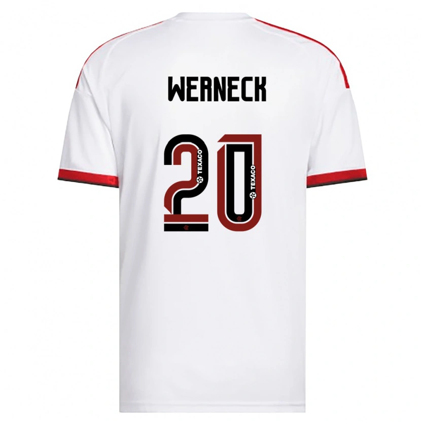 DanxenキッズGabriel Werneck#20白赤黒アウェイシャツ2026/27ジャージーユニフォーム