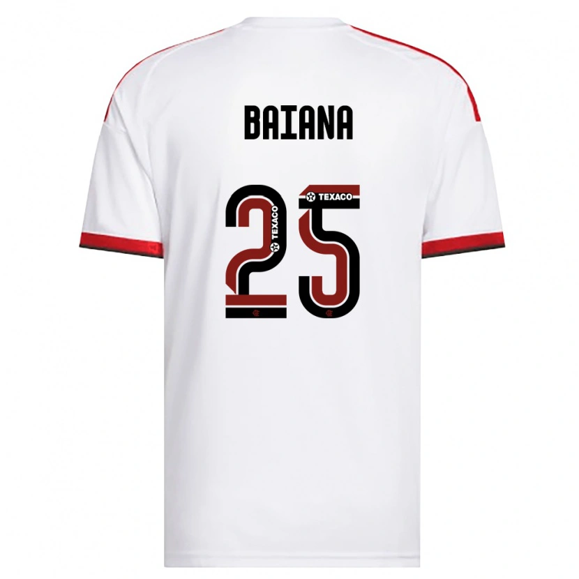 DanxenキッズLarissa Baiana#25白赤黒アウェイシャツ2026/27ジャージーユニフォーム