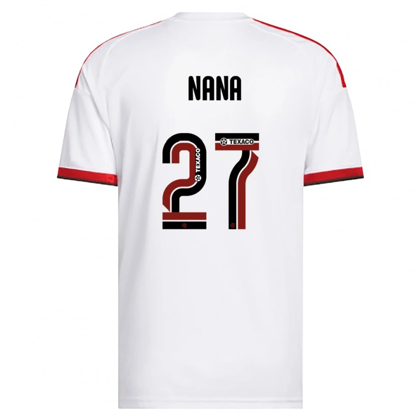 DanxenキッズNana#27白赤黒アウェイシャツ2026/27ジャージーユニフォーム