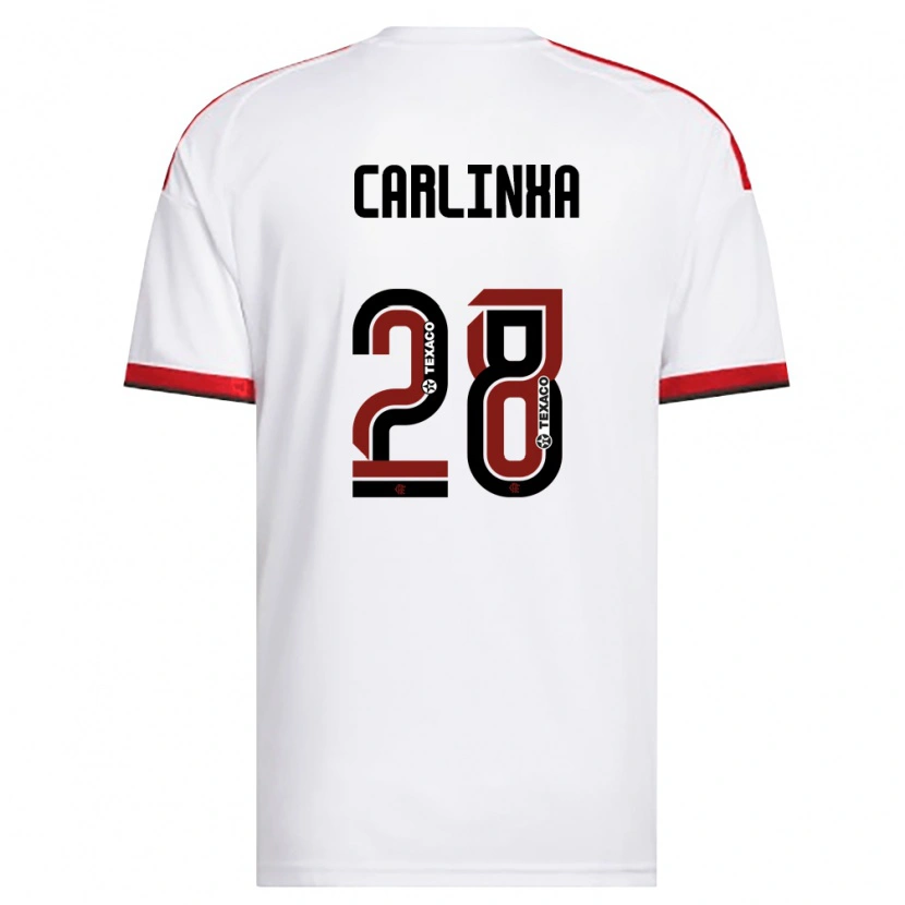 DanxenキッズCarlinha#28白赤黒アウェイシャツ2026/27ジャージーユニフォーム