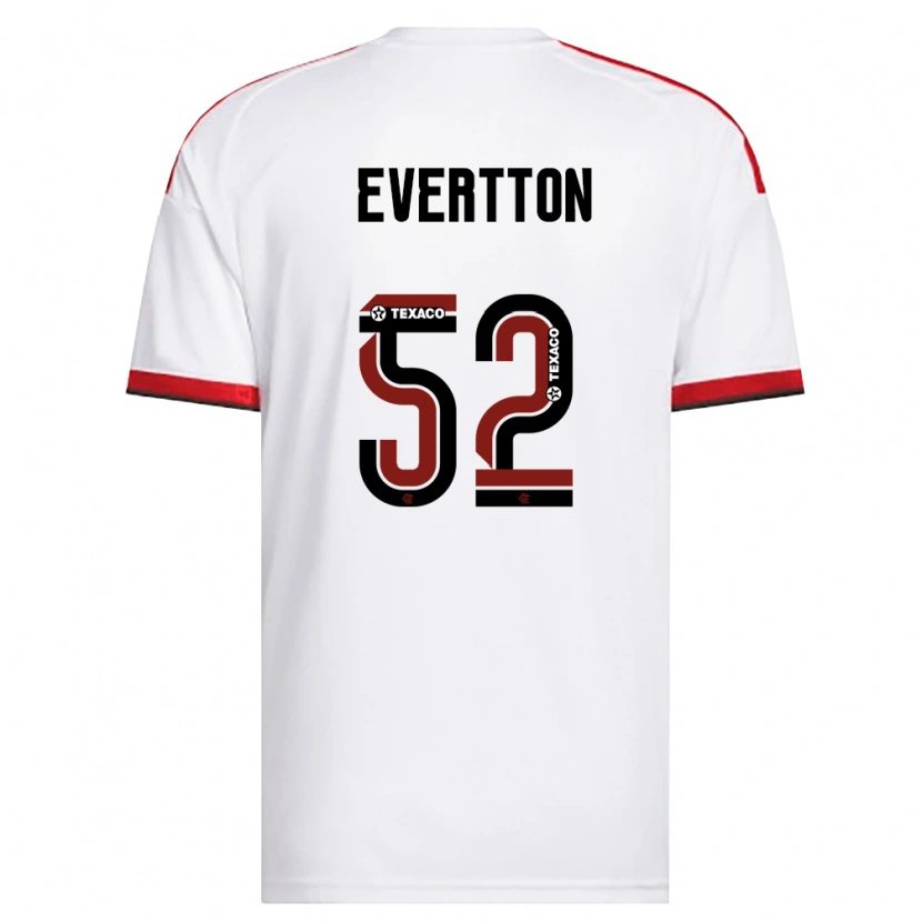 DanxenキッズEvertton Araújo#52白赤黒アウェイシャツ2026/27ジャージーユニフォーム