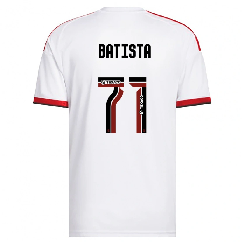 DanxenキッズPedro Batista#71白赤黒アウェイシャツ2026/27ジャージーユニフォーム