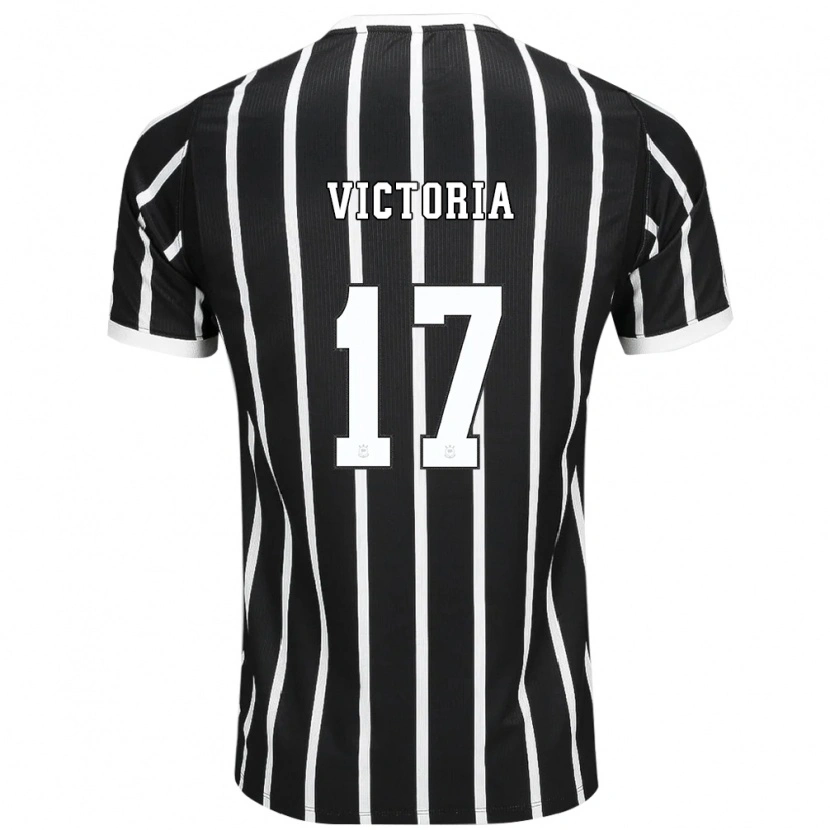 DanxenキッズVictória#17黒白赤アウェイシャツ2026/27ジャージーユニフォーム