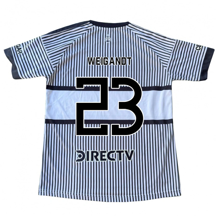 DanxenキッズMarcelo Weigandt#23白黒黄アウェイシャツ2026/27ジャージーユニフォーム