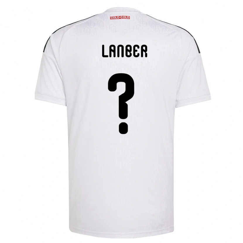 DanxenメンズMaximiliano Lanber#0白黒ホームシャツ2026/27ジャージーユニフォーム