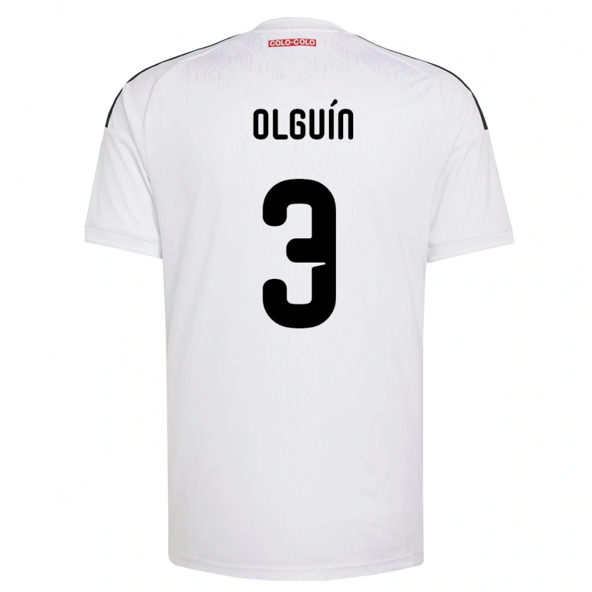 DanxenメンズAlonso Olguín#3白黒ホームシャツ2026/27ジャージーユニフォーム