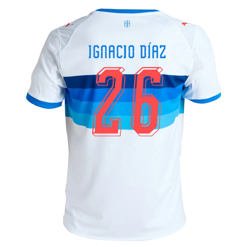 DanxenメンズJuan Ignacio Díaz#26白空色ホームシャツ2026/27ジャージーユニフォーム