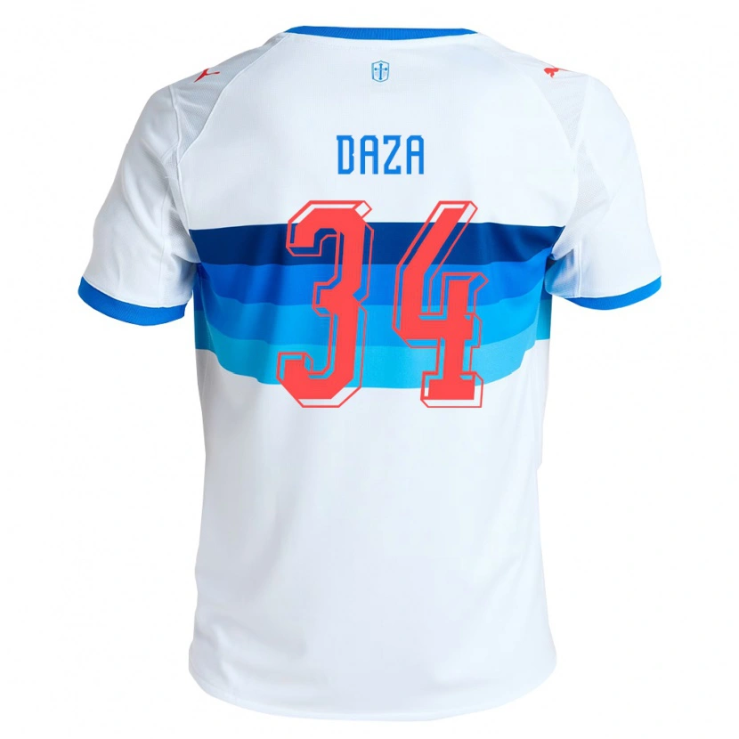 Danxenメンズフランシスコ・ダザ#34白空色ホームシャツ2026/27ジャージーユニフォーム