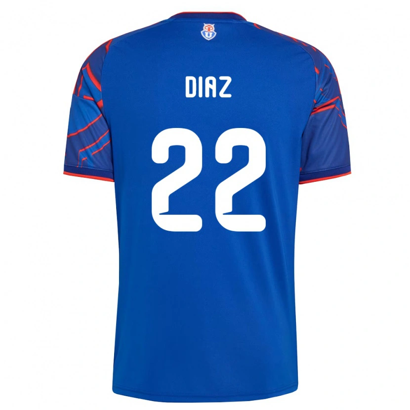 Danxenメンズバレンティナ・ディアス#22ロイヤルブルー赤ホームシャツ2026/27ジャージーユニフォーム