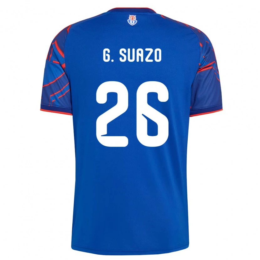 DanxenメンズGrettel Suazo#26ロイヤルブルー赤ホームシャツ2026/27ジャージーユニフォーム