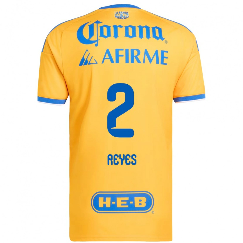 DanxenメンズFrancisco Reyes#2黄色青ホームシャツ2026/27ジャージーユニフォーム
