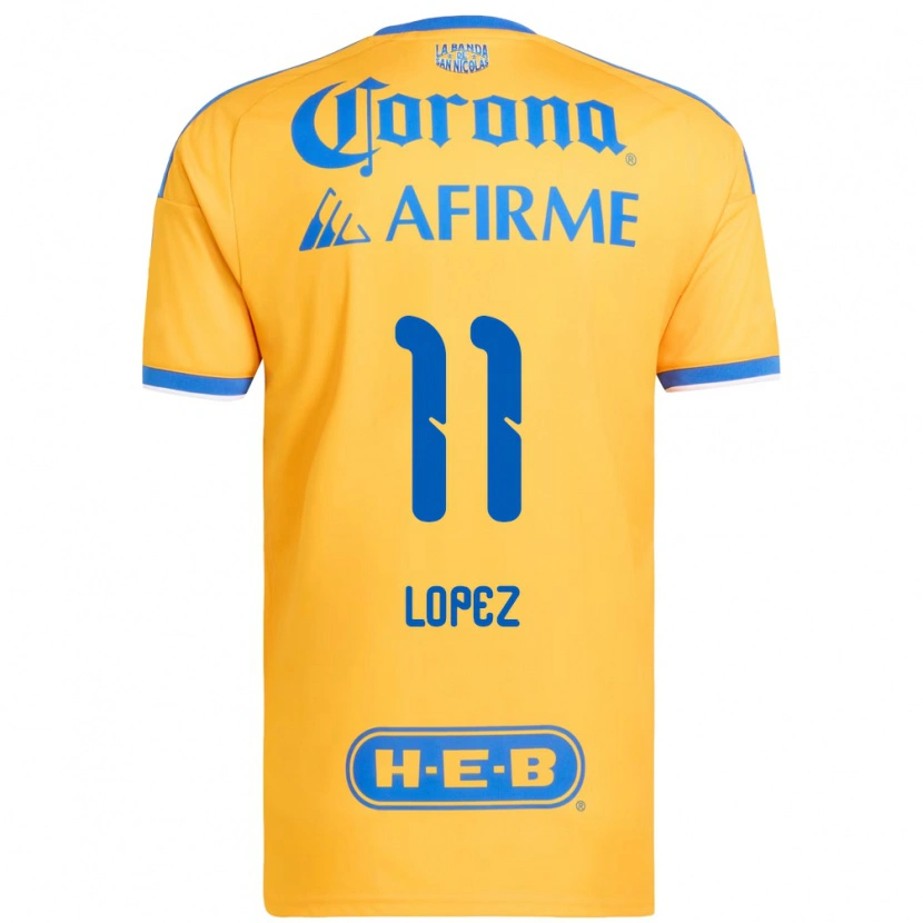 DanxenメンズNicolas Lopez#11黄色青ホームシャツ2026/27ジャージーユニフォーム