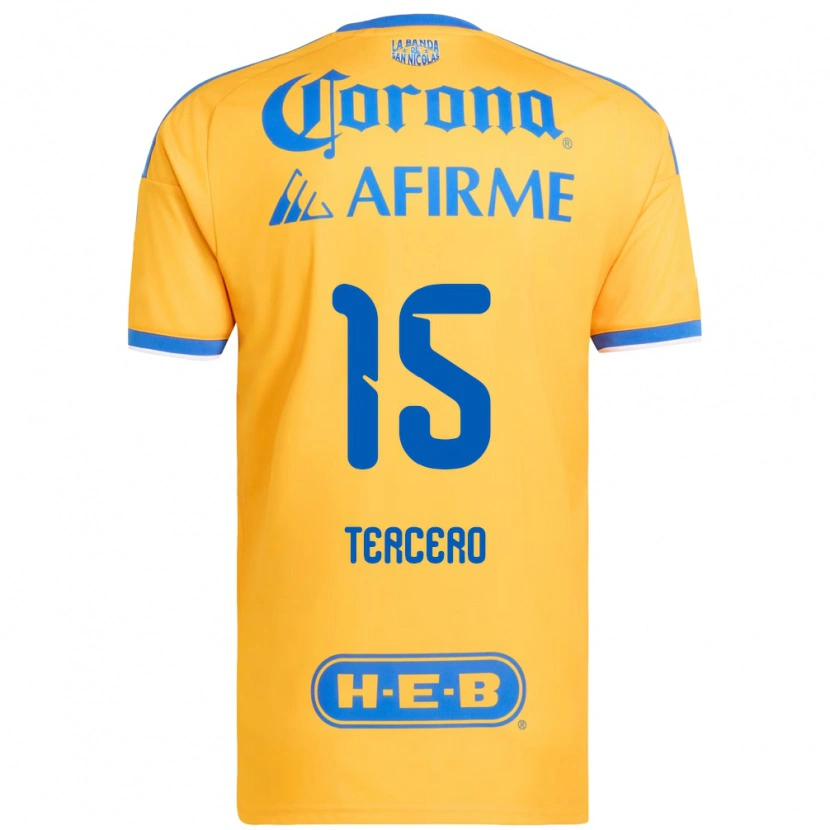DanxenメンズEduardo Tercero#15黄色青ホームシャツ2026/27ジャージーユニフォーム