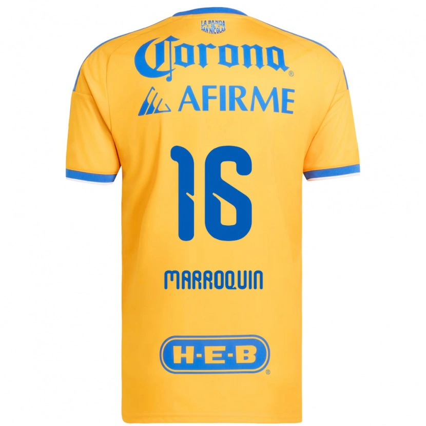 DanxenメンズAmmanda Marroquin#16黄色青ホームシャツ2026/27ジャージーユニフォーム