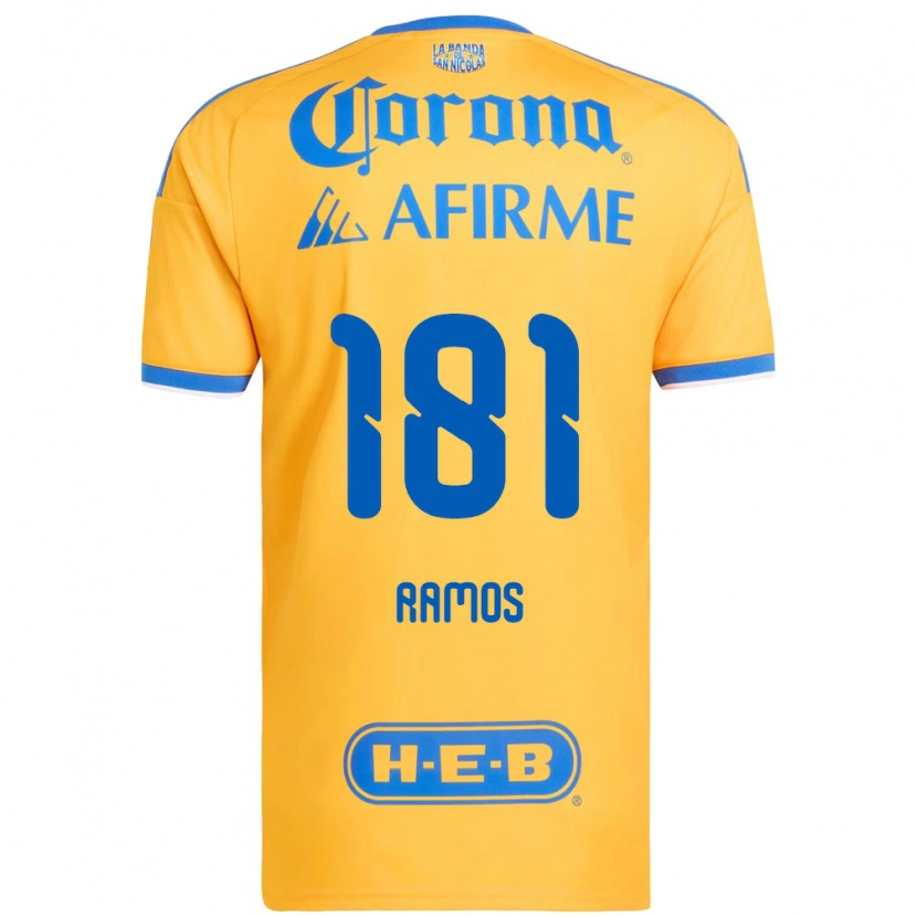 DanxenメンズAnthony Ramos#181黄色青ホームシャツ2026/27ジャージーユニフォーム