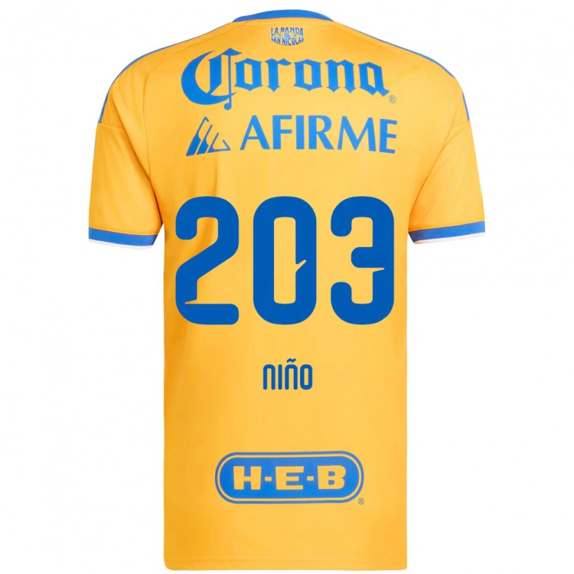 DanxenメンズFernando Niño#203黄色青ホームシャツ2026/27ジャージーユニフォーム