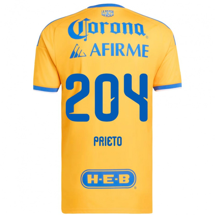DanxenメンズLeonel Prieto#204黄色青ホームシャツ2026/27ジャージーユニフォーム