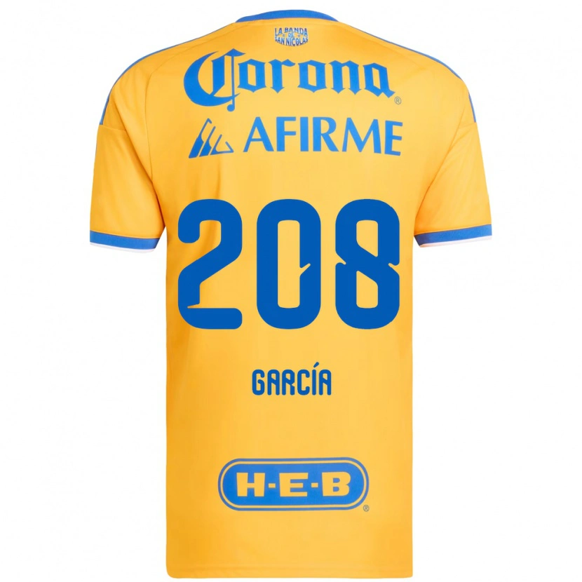 DanxenメンズÁngel García#208黄色青ホームシャツ2026/27ジャージーユニフォーム