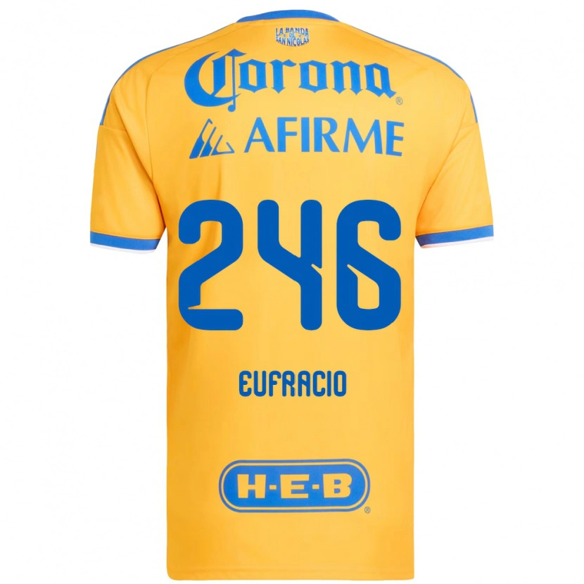 DanxenメンズEnrique Eufracio#246黄色青ホームシャツ2026/27ジャージーユニフォーム