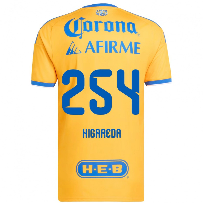 DanxenメンズDorian Higareda#254黄色青ホームシャツ2026/27ジャージーユニフォーム