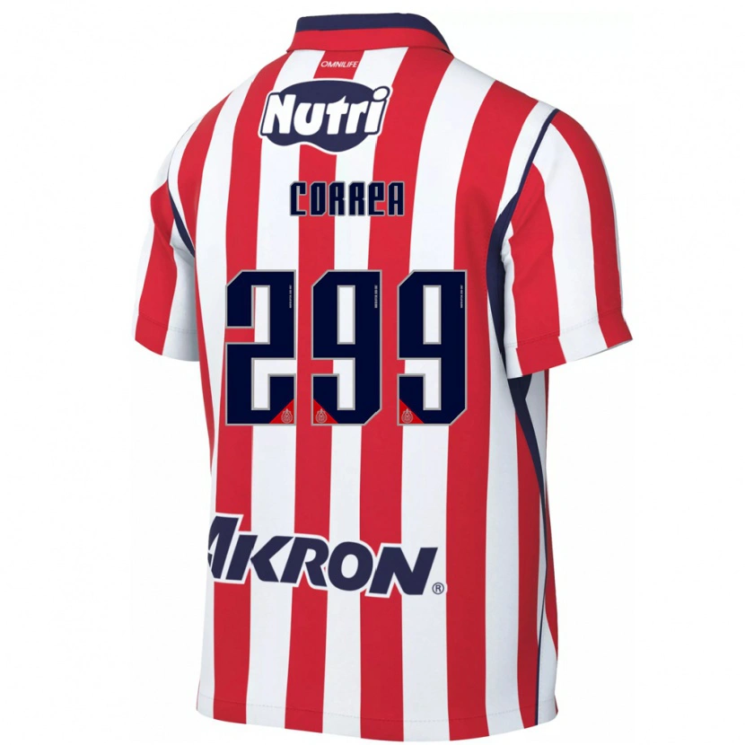 DanxenメンズAarón Correa#299白赤ホームシャツ2026/27ジャージーユニフォーム