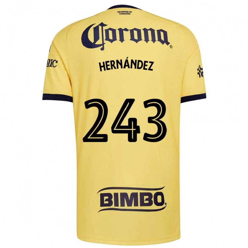 DanxenメンズEduardo Hernández#243黄赤黒ホームシャツ2026/27ジャージーユニフォーム