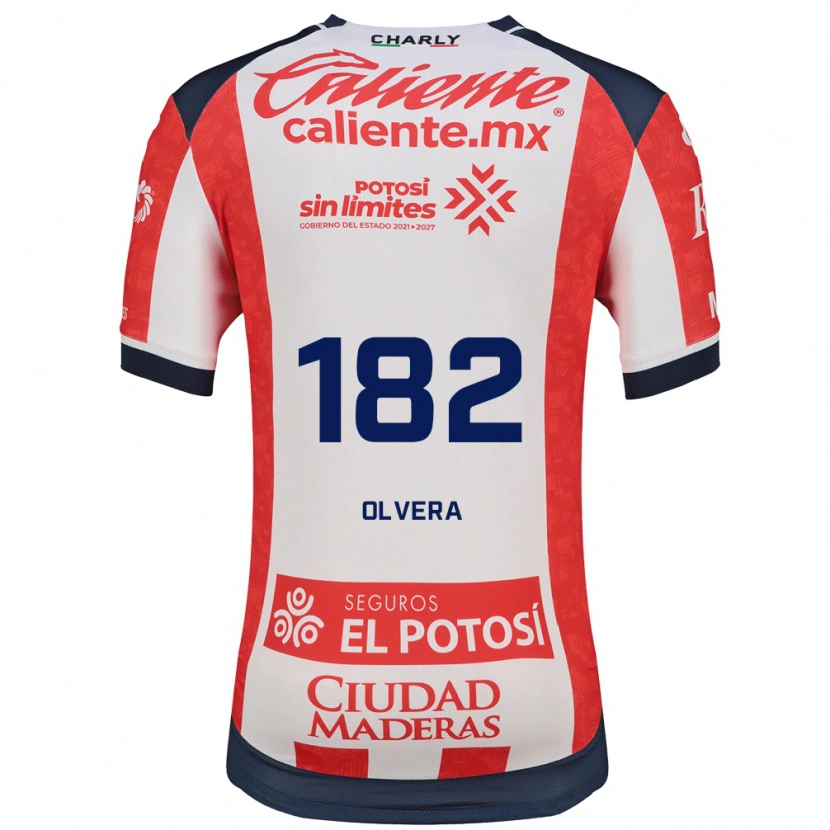 DanxenメンズArtemio Olvera#182赤白黒ホームシャツ2026/27ジャージーユニフォーム