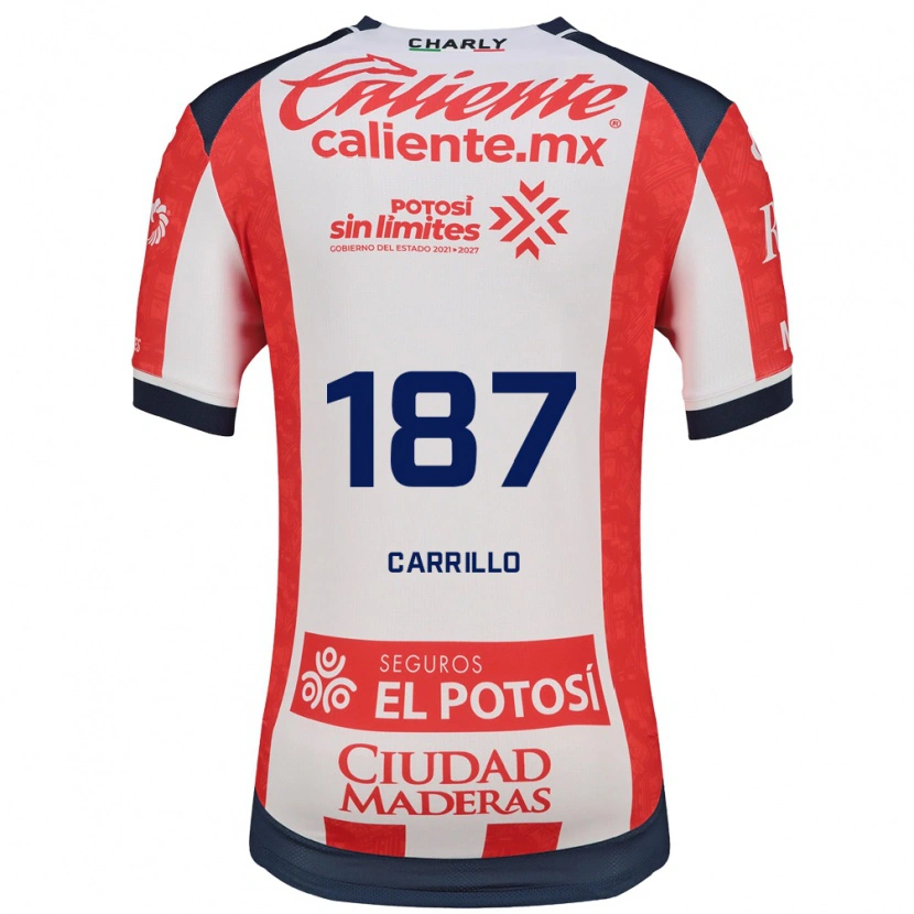 DanxenメンズFernando Carrillo#187赤白黒ホームシャツ2026/27ジャージーユニフォーム
