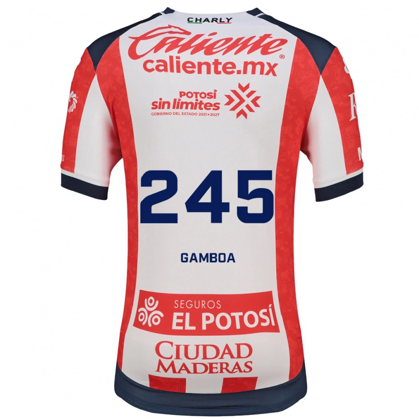 DanxenメンズMartín Gamboa#245赤白黒ホームシャツ2026/27ジャージーユニフォーム