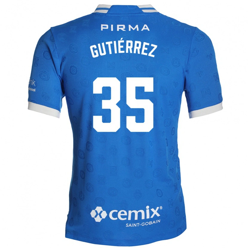 DanxenメンズLuis Gutiérrez#35青白赤ホームシャツ2026/27ジャージーユニフォーム