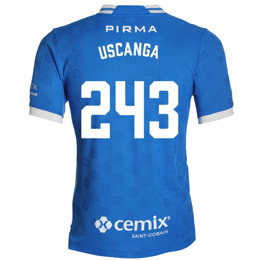 DanxenメンズRubén Uscanga#243青白赤ホームシャツ2026/27ジャージーユニフォーム