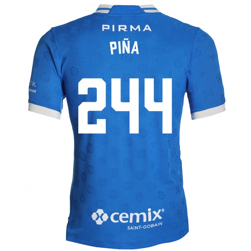 DanxenメンズOscar Piña#244青白赤ホームシャツ2026/27ジャージーユニフォーム