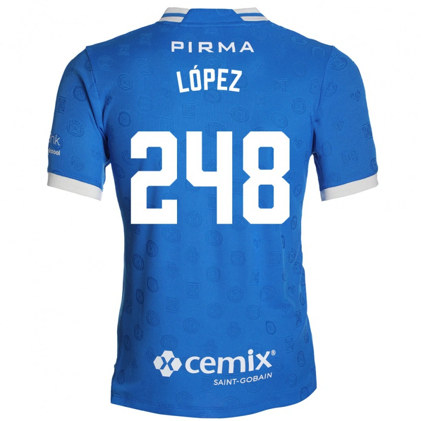 DanxenメンズErnesto López#248青白赤ホームシャツ2026/27ジャージーユニフォーム