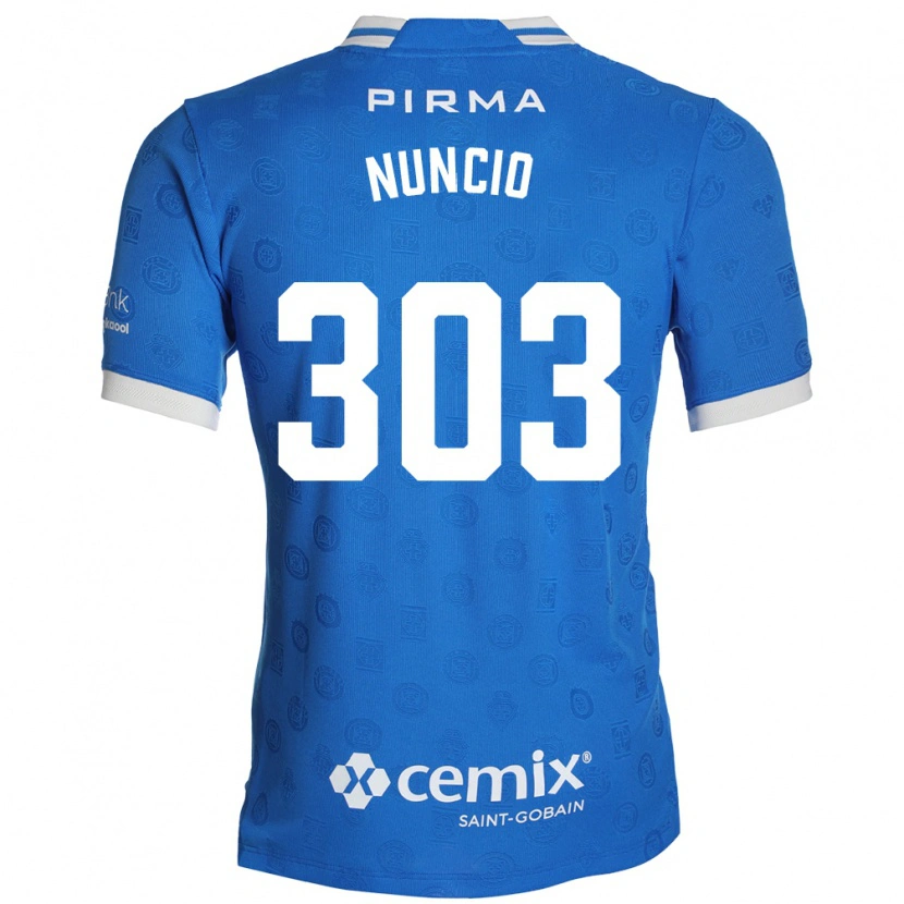 DanxenメンズCarlos Nuncio#303青白赤ホームシャツ2026/27ジャージーユニフォーム