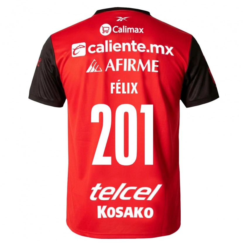 DanxenメンズBrayan Félix#201黒赤ホームシャツ2026/27ジャージーユニフォーム